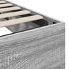 vidaXL Cadre de lit ottoman Gris Sonoma 203 x 180 x 25 cm