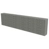 vidaXL Mur &agrave; gabion avec couvercles Acier galvanis&eacute; 600 x 50 x 150 cm