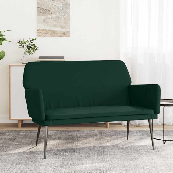 vidaXL Banc Vert fonc&eacute; 108x79x79 cm Velours