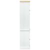 vidaXL Cabinet de salle de bain Blanc 50 x 40 x 185 cm Pin massif