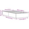vidaXL Cadre de lit ottoman Naturel 80 x 200 cm Pin massif
