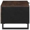 vidaXL Table basse Marron et Noir 80 x 50 x 40 cm Bois d'acacia massif