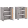 vidaXL Armoires murales 2 pcs sonoma gris bois d'ing&eacute;nierie