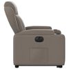 vidaXL Fauteuil inclinable électrique taupe tissu