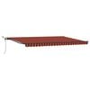 vidaXL Tissu de auvent orange et marron 500 &times; 300 cm Polyester