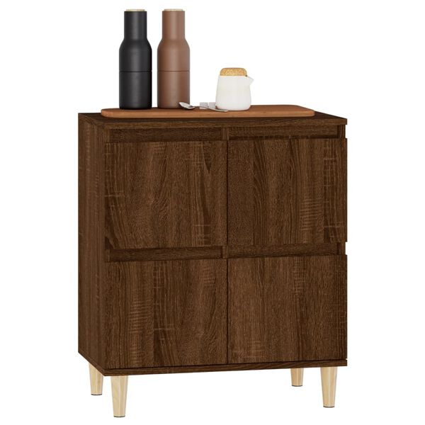 vidaXL Buffet Chêne marron 60x35x70 cm Bois d'ingénierie