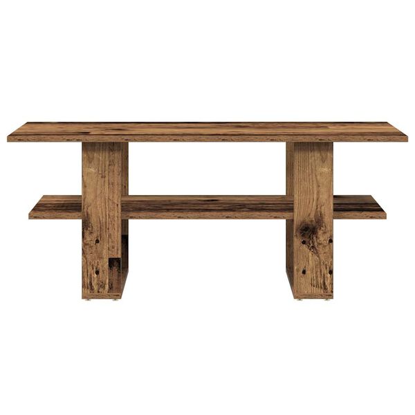 vidaXL Table basse vieux bois 102x55x42 cm bois d'ing&eacute;nierie