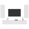 vidaXL Ensemble de meubles TV 4 pcs Blanc Bois d'ingénierie