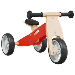 vidaXL Vélo d'équilibre pour enfants 2-in-1 rouge