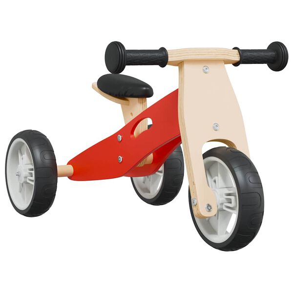 vidaXL Vélo d'équilibre pour enfants 2-in-1 rouge
