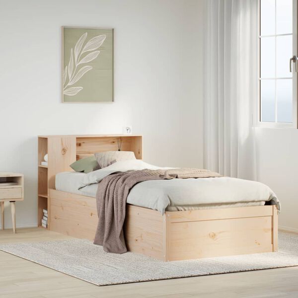 vidaXL Cadre de lit sans matelas 90x190 cm bois de pin massif