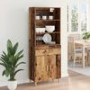 vidaXL Haut Armoire Bois Ancien 69,5 x 32,5 x 180 cm Bois d'ing&eacute;nierie