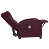 vidaXL Fauteuil de massage Violet Tissu