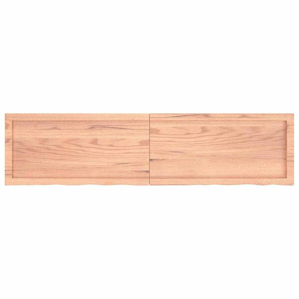 vidaXL Comptoir de salle de bain marron 160x40x(2-4) cm bois trait&eacute;