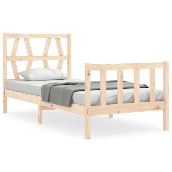 vidaXL Cadre de lit sans matelas 100x200 cm bois massif de pin