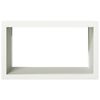 vidaXL Portant de bois de chauffage blanc 100x40x60 cm acier
