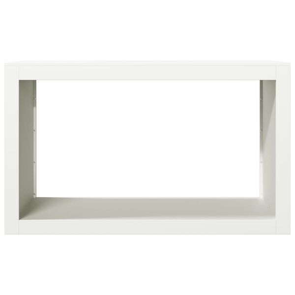 vidaXL Portant de bois de chauffage blanc 100x40x60 cm acier