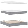 vidaXL Lit avec rangement et matelas Gris clair 180 x 200 cm Polyester
