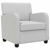 vidaXL Fauteuil Gris clair Velours
