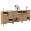 vidaXL Buffets 3 pcs Ch&ecirc;ne artisanal 60 x 35 x 70 cm Bois d'ing&eacute;nierie