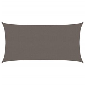 vidaXL Voile d'ombrage 160 g/m&sup2; Anthracite 2,5x4,5 m PEHD