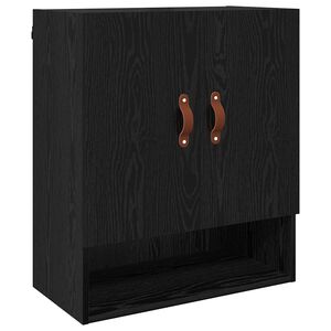vidaXL Meuble mural Ch&ecirc;ne noir 60 x 31 x 70 cm Bois d'ing&eacute;nierie
