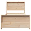 vidaXL Cadre de lit Marron 100 x 200 cm Bois d'ing&eacute;nierie