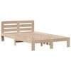 vidaXL Lit bibliothèque sans matelas 135x190 cm bois de pin massif