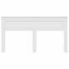 vidaXL T&ecirc;te de lit Blanc 200 cm Bois d'ing&eacute;nierie