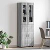 vidaXL Haut Armoire avec &eacute;tag&egrave;re FLORIN Gris Sonoma 60 x 35 x 182 cm