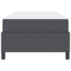vidaXL Cadre de lit avec matelas Gris fonc&eacute; 90 x 200 cm tissu