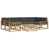 vidaXL Ensemble de canap&eacute;s d'ext&eacute;rieur 5 pc Blanc et anthracite