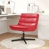 vidaXL Chaise pivotante Rouge 63 x 75 x 76 cm PU