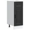 vidaXL Armoire de cuisine Porto noir bois d'ing&eacute;nierie