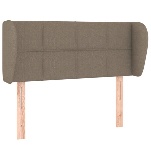 vidaXL T&ecirc;te de lit avec oreilles Taupe 93x23x78/88 cm Tissu