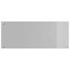 vidaXL Protection de cuisine Gris clair 100 x 40 x 0,6 cm verre trempé