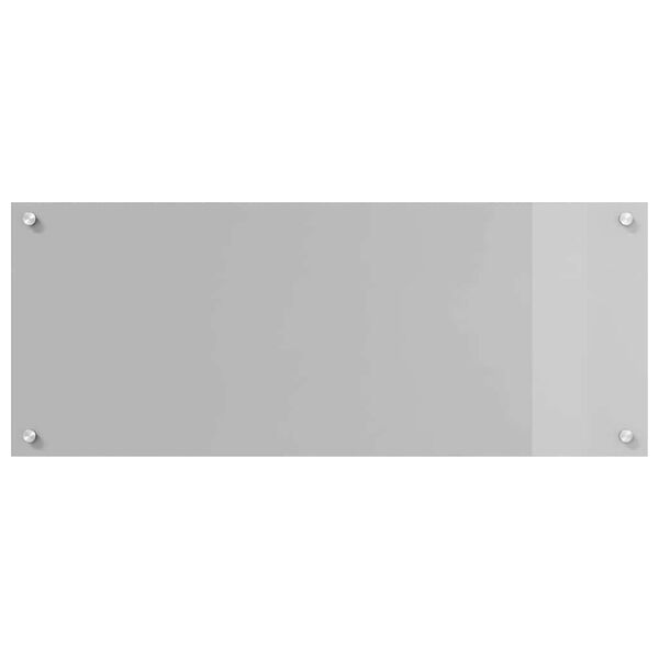 vidaXL Protection de cuisine Gris clair 100 x 40 x 0,6 cm verre trempé