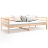 vidaXL Lit de jour sans matelas 80x200 cm bois de pin massif