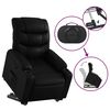 vidaXL Fauteuil inclinable Noir Similicuir