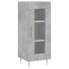 vidaXL Buffet haut Gris b&eacute;ton 34,5x34x180 cm Bois d'ing&eacute;nierie