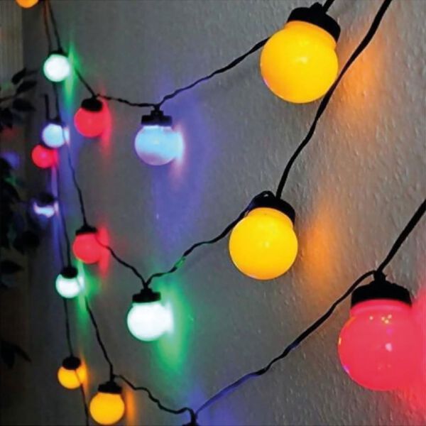 ProGarden Ensemble d'&eacute;clairage &agrave; LED de f&ecirc;te 20 ampoules multicolores