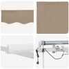 vidaXL Auvent R&eacute;tractable Beige 400 &times; 300 cm Polyester et m&eacute;tal