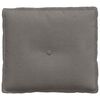 vidaXL Coussin de Dos Gris clair 50 x 45 cm Tissu en velours côtelé