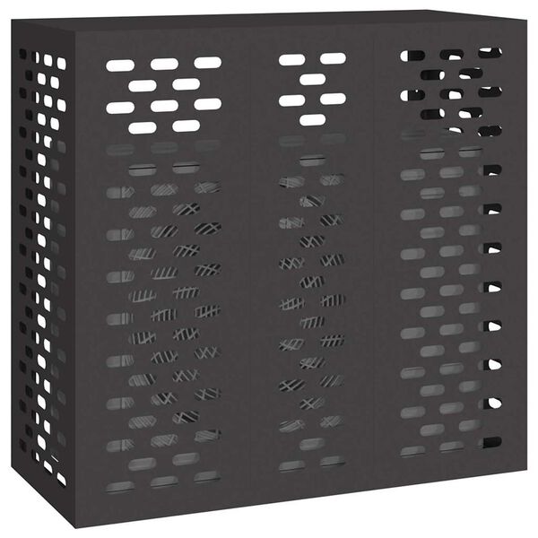 vidaXL Housse de climatiseur Noir 110 x 50 x 105 cm Acier