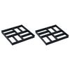vidaXL Moules &agrave; pav&eacute;s 2 pcs 40x40x4 cm Plastique