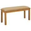 vidaXL Banc de salle &agrave; manger 95 x 32 x 45 cm Bois de ch&ecirc;ne massif
