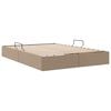 vidaXL Lit de Rangement avec matelas Cappuccino 140 x 190 cm Faux cuir