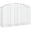 vidaXL Panier de gabions arqué 200x50x120/140 cm Fer galvanisé