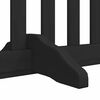 vidaXL Barri&egrave;re pour chien porte pliable 8 panneaux noir bois peuplier