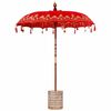 vidaXL Parasol balinais avec base Rouge 185 x 185 x 260 cm